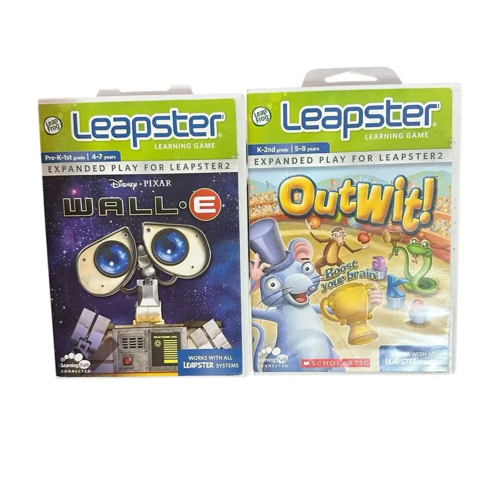 Leapfrog Leapster Lot 11 Assorted Learning Games Star Wars Nemo I Spy Toy Story